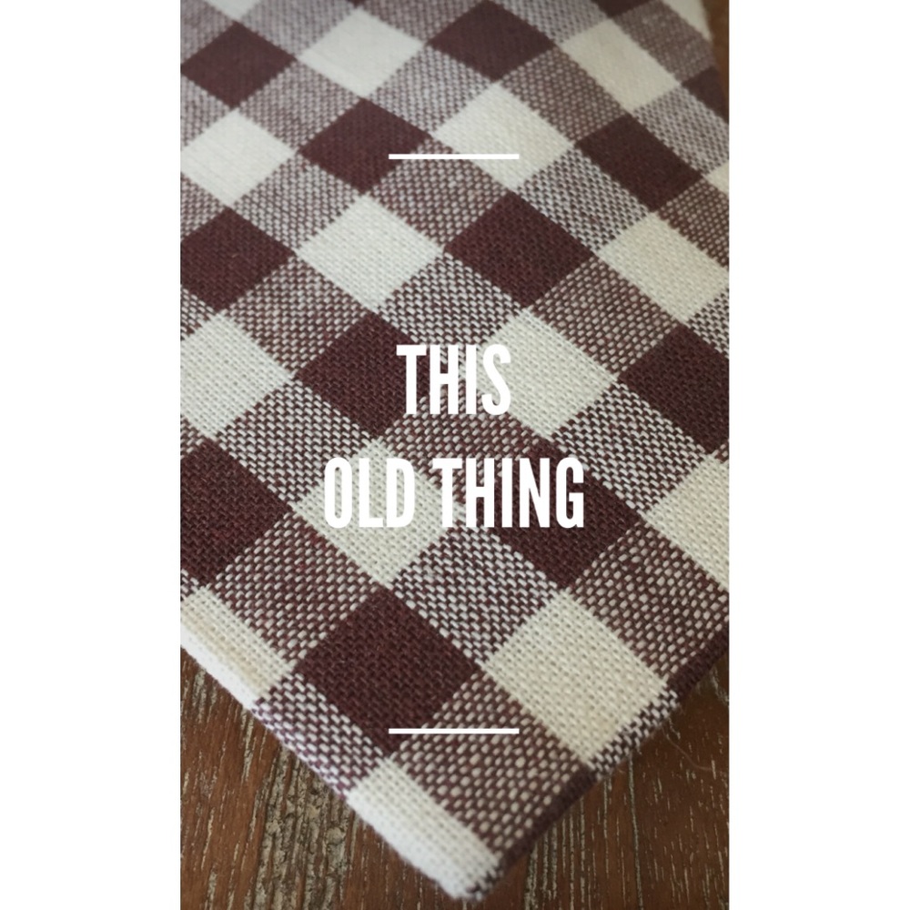 COPY - Men’s Cotton Plaid Tie - “This Old Thing”